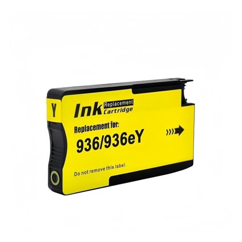 936 936e Farbkompatible Tintenpatrone, kompatibel mit HP OfficeJet Pro 9110b/9117b/9120b/9130b Drucker(1pcs Yellow) von UDXZAIJQ