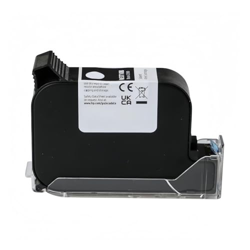 UDXZAIJQ 2590 W3T10B Schwarze Tintenpatrone, 0,5-Zoll-Düse, schnelltrocknend, kompatibel mit TIJ-Tintenstrahldrucker von UDXZAIJQ