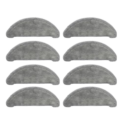 UDXZAIJQ Mop Pad Halter Fit Teile Kit Kompatibel mit Roidmi Eve Plus Fegen Mop Halterung Wischen All-In-One Staubsauger(8 pcs mop) von UDXZAIJQ