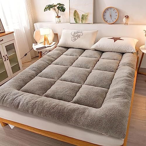 Dicke Futon-Bodenmatratze, japanische Faltbare Rollmatratze, Schlafunterlage, tragbare Camping-Matratze, Matratzenauflage, Bodenliege, Gästebett für Couch, Auto (Size : 90 * 200cm) von UE-MAOLU