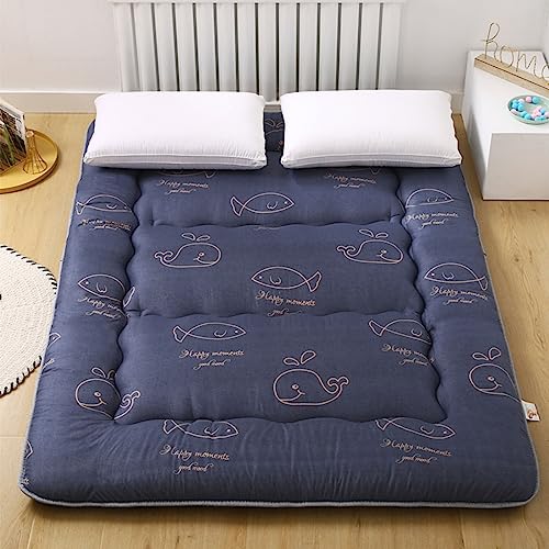 Faltbare Futon-Matte – rutschfeste Tatami-Matratzenauflage in voller Größe für Erwachsene und Kinder – verdickte Bodenmatratze mit Steppung, Einzel-/Doppeloptionen erhältlich ( Color : C , Size : 90*2 von UE-MAOLU