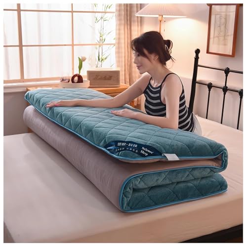 Japanische Futon-Matratze, Dicke, Zusammenklappbare Isomatte, Atmungsaktive Bodenliege, Tatami-Futon-Matratze, Aufrollbare Isomatte Aus Baumwolle, Für Schlafsäle, Camping-Sofas Und Liegen(C,120x190cm) von UE-MAOLU