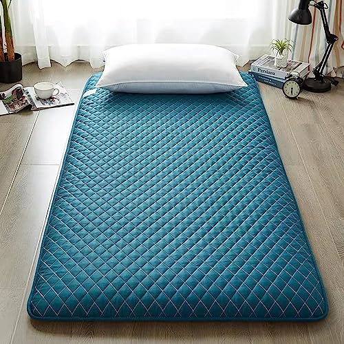 Japanische Tatami-Matratzen Futon, Verdickte Bodenmatratze, Weiche Tragbare Isomatte, Faltbare, Aufrollbare Doppel-Einzelmatratze, Bodenliege, Bettsofas (Color : A, Size : 120 * 200cm) von UE-MAOLU