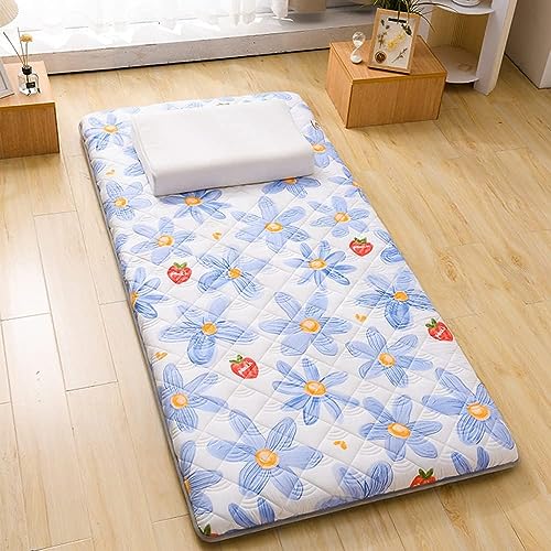 Japanische Weiche Futon-Matratze, Gast-Bodenmatratze Faltbare Dünne Tatami-Matratzenauflage Tragbare Isomatte Camping-Studenten-Schlafsaal Couch-Bodenbett-Kissen ( Color : A , Size : 100x200cm(39*79in von UE-MAOLU