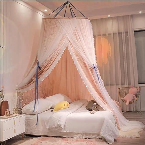 UE-MAOLU Betthimmel für Mädchen, Kuppel Prinzessin Bett Baldachin zum Kinder,Mädchen,Erwachsene zum Single zu King Size Betten Ideal für Schlafzimmer Dekorative (Color : C, Size : 2m) von UE-MAOLU