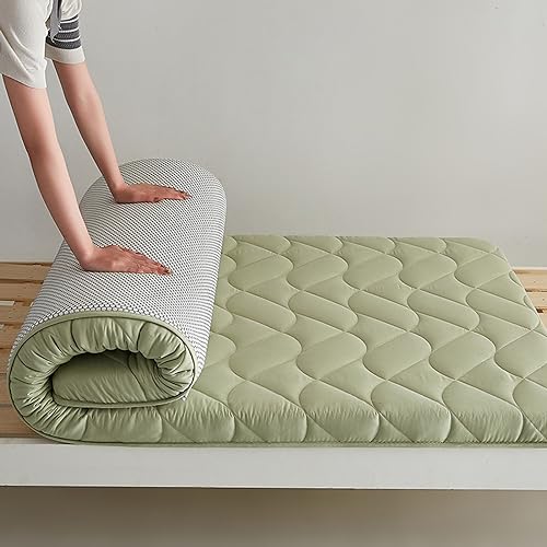 UE-MAOLU Einfarbige japanische Futon-Matratze, Winter-Bodenmatratze, atmungsaktive Tatami-Matratze, Faltbare tragbare Schlafunterlage, Studentenwohnheim-Matratze (Color : A, Size : 120x200cm) von UE-MAOLU