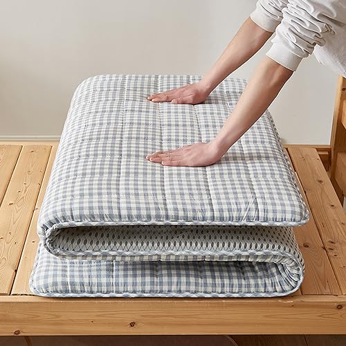 UE-MAOLU Einfarbige japanische Futon-Matratze, Winter-Bodenmatratze, atmungsaktive Tatami-Matratze, Faltbare tragbare Schlafunterlage, Studentenwohnheim-Matratze (Color : D, Size : 120x200cm) von UE-MAOLU