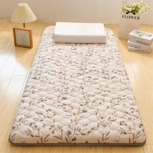 UE-MAOLU Futon-Matratze, Japanisch, Tragbare Doppel-Einzel-Tatami-Matte, Schlafunterlage, Dicke Aufrollbare Bodenmatratze Für Gäste, Schlafsäle, Camping, Sofas (A,150 * 200cm) von UE-MAOLU