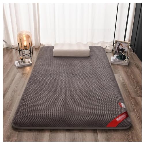 UE-MAOLU Neue Japanische Boden-Futon-Matratze, Aufrollbare Matratze, Tatami-Matte, Tragbare, Atmungsaktive Bodenliege, Gästebett Für Gästezimmer, Studentenwohnheim-Matratze (C,120x200cm) von UE-MAOLU
