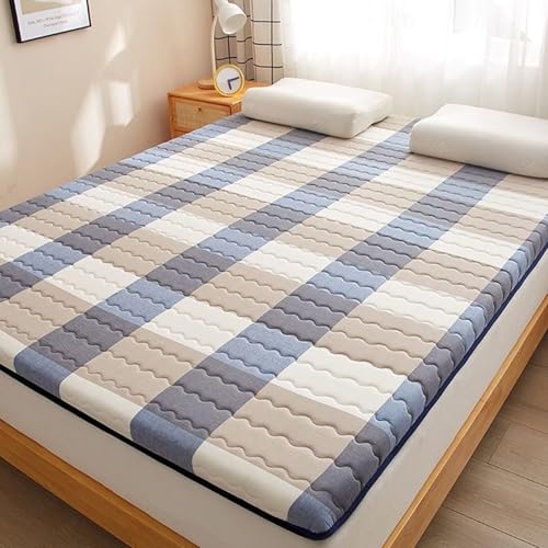 UE-MAOLU Traditionelle Japanische Futon-Bodenmatratze, Außergewöhnlich Dick, Weich Und Atmungsaktiv, In Den Größen Twin/Full/Queen Für Gästebetten, Sofas, Camping Und Schlafsäle (D,90 * 190cm) von UE-MAOLU