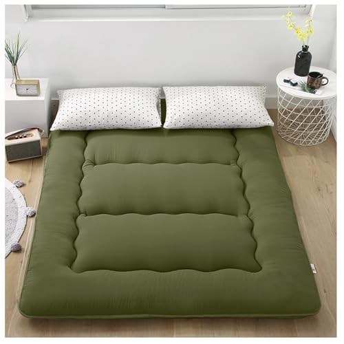 UE-MAOLU Traditionelle Japanische Tatami-Matratze, 4 Zoll Futon-Matratze, Bodenmatte Aus 100% Baumwolle, Tragbare Roll-Up-Isomatte, Gäste-Isomatte Und Campingbett B,0.9 * 2m(35 * 78in) von UE-MAOLU