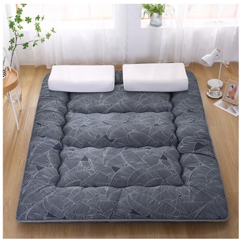UE-MAOLU Traditionelle Japanische Tatami-Matratze, 4 Zoll Futon-Matratze, Bodenmatte Aus 100% Baumwolle, Tragbare Roll-Up-Isomatte, Gäste-Isomatte Und Campingbett E,0.9 * 2m(35 * 78in) von UE-MAOLU