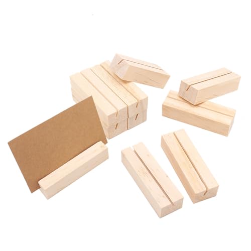 UEAVOID 10 Stück Kartenhalter Holz Tischkartenhalter mit Doppelseitigen Klebstoff Kartenständer Postkartenhalter Fotohalter für Hochzeiten Restaurants Bankette und Partys Menükartenhalter UEAVOID 10 Stück Kartenhalter Holz Tischkartenhalter mit Doppelseitigen Klebstoff Kartenständer Postkartenhalter Fotohalter für Hochzeiten Restaurants Bankette und Partys Menükartenhalter von UEAVOID