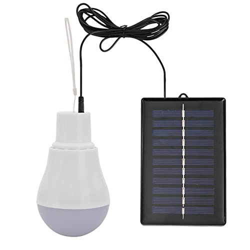 Tragbare Solar LED Solarpanel 5V 15W 300LM Solarlampen für außen Camping Solarleuchten Outdoor USB wiederaufladbare LED-Birne (1Pack) von UEB