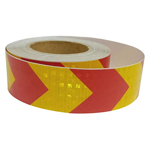 UEB 5x300cm Pfeil Reflexstreifen Auto Aufkleber Reflexfolie Auto Motorrad Fahrrad reflektierende Sicherheit Warnband Selbstklebeband (04) von UEB