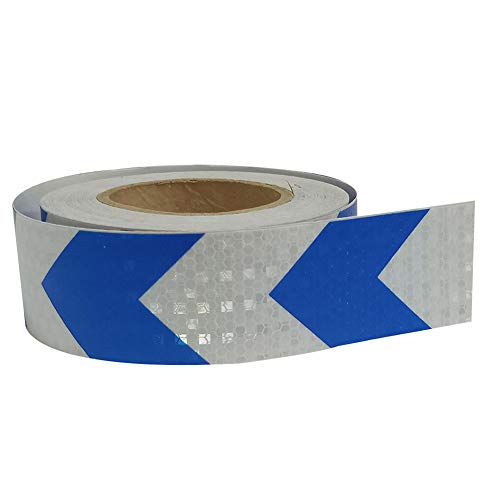 UEB 5x300cm Pfeil Reflexstreifen Auto Aufkleber Reflexfolie Auto Motorrad Fahrrad reflektierende Sicherheit Warnband Selbstklebeband (05) von UEB