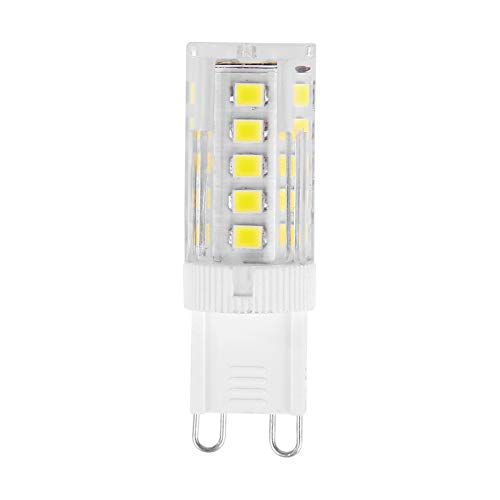 UEB G9 LED Lampe Warmweiß 5W Mini Corn Bulb Dimmbar Glühlampe Maislicht Kronleuchter Keramik Ersatz Für Halogenlampe (Weiß) von UEB