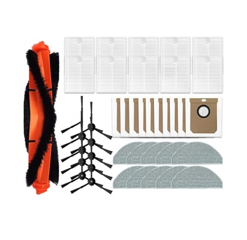 Rollen-Seitenbürste, Hepa-Filter, Wischtuch, Staubbeutel, Kompatibel Mit Cecotec, Kompatibel Mit Conga, 7490 Ultimate Genesis, 7490 Ultimate Home Parts, Staubsauger-Ersatzteile(18set) von UEDBKCUJ