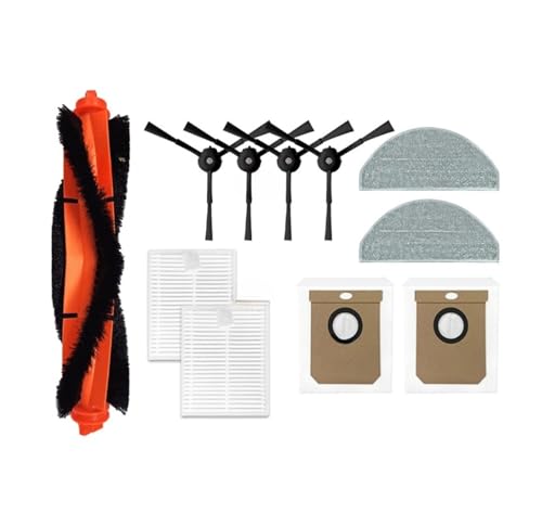 Rollen-Seitenbürste, Hepa-Filter, Wischtuch, Staubbeutel, Kompatibel Mit Cecotec, Kompatibel Mit Conga, 7490 Ultimate Genesis, 7490 Ultimate Home Parts, Staubsauger-Ersatzteile(3set) von UEDBKCUJ