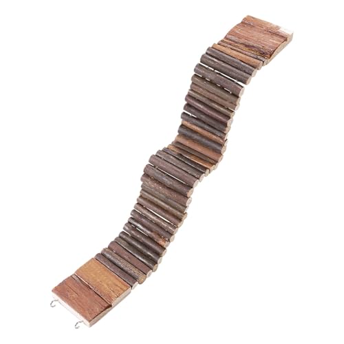 UEETEK Leiter Brücke für Hamster Papagei Vogel Holz Spielzeug 7cm x 55cm von UEETEK