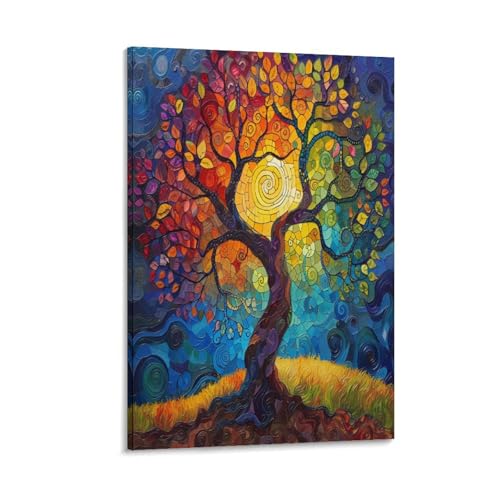 UENDOKRNN Baum des Lebens Wall Pictures Wall Picture Modern Painting Toilet Wall Fledermaushroom Leinwand Hohe Qualität 20x30inch(50x75cm) von UENDOKRNN