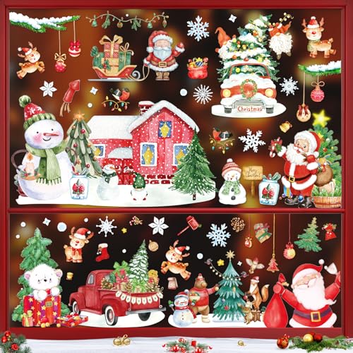Fensterbilder Weihnachten Selbstklebend, 241 Weihnachtsdeko Fenster Fenstersticker Weihnachten Kinder Weihnachts Fensterbilder Fensterdeko, Winter Fensterbild Weihnachten Weihnachtsfenster Bilder Fensterbilder Weihnachten Selbstklebend, 241 Weihnachtsdeko Fenster Fenstersticker Weihnachten Kinder Weihnachts Fensterbilder Fensterdeko, Winter Fensterbild Weihnachten Weihnachtsfenster Bilder von UEOTO