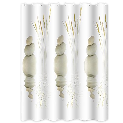 UEPOA Badewanne Vorhang, Duschvorhang 180x180cm Anti Schimmel Bad Vorhang Waschbar Duschvorhänge mit Motiv Modern Badewanne Bad Vorhang mit 11 Duschvorhangringe von UEPOA