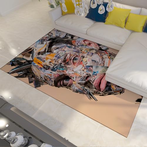 UERWOWELL Abstraktes Gesicht Collage Bereich Teppiche Moderne Kunst Dünner Läufer Teppich für Küche Flur Wohnzimmer Kreativ Mensch Porträt Bodenmatte 150x210cm UERWOWELL Abstraktes Gesicht Collage Bereich Teppiche Moderne Kunst Dünner Läufer Teppich für Küche Flur Wohnzimmer Kreativ Mensch Porträt Bodenmatte 150x210cm von UERWOWELL