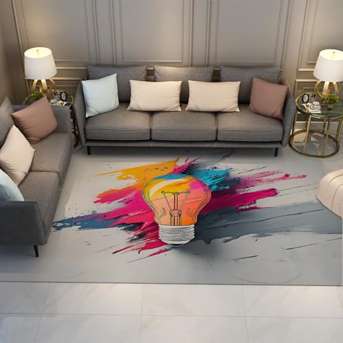 UERWOWELL Color Splash Graffiti Teppiche mit niedrigem Flor Light of Dreams Leichter waschbarer Teppich mit Rutschfester Rückseite für die Arbeitseckmatte für Kinder 140x200cm UERWOWELL Color Splash Graffiti Teppiche mit niedrigem Flor Light of Dreams Leichter waschbarer Teppich mit Rutschfester Rückseite für die Arbeitseckmatte für Kinder 140x200cm von UERWOWELL