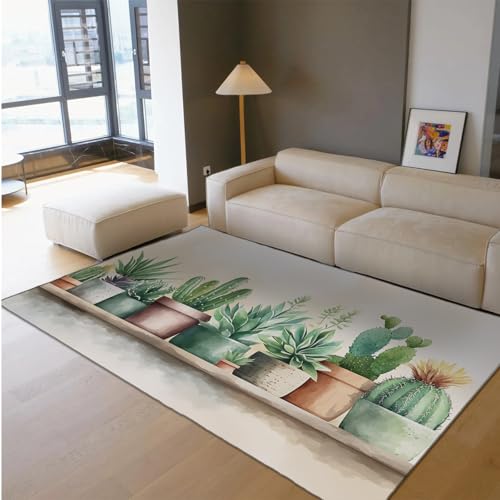 UERWOWELL Grün Dekor Bereich Teppich Tropisch Kaktus & Sukkulente Pflanze Topf Muster Dünne Teppiche für Wohnzimmer Schlafzimmer Küche Küche Bauernhaus 80x150cm UERWOWELL Grün Dekor Bereich Teppich Tropisch Kaktus & Sukkulente Pflanze Topf Muster Dünne Teppiche für Wohnzimmer Schlafzimmer Küche Küche Bauernhaus 80x150cm von UERWOWELL