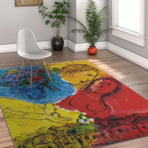 UERWOWELL Surrealismus Stil Kreis Teppich 60x120cm Berühmte Malerei Frau und Blumen Druck Niederflor Fußmatten für Wohn Esszimmer Schlafzimmer Küche UERWOWELL Surrealismus Stil Kreis Teppich 60x120cm Berühmte Malerei Frau und Blumen Druck Niederflor Fußmatten für Wohn Esszimmer Schlafzimmer Küche von UERWOWELL