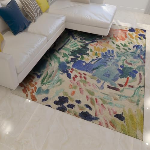 UERWOWELL Waschbarer Teppich für den Innenbereich 100x150cm Fauvismus Berühmte Malerei Abstraktes Aquarell rutschfeste Bodenmatten mit niedrigem Flor für Esszimmer Waschküchen Terrasse UERWOWELL Waschbarer Teppich für den Innenbereich 100x150cm Fauvismus Berühmte Malerei Abstraktes Aquarell rutschfeste Bodenmatten mit niedrigem Flor für Esszimmer Waschküchen Terrasse von UERWOWELL