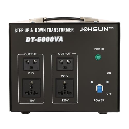 5000 Watt Transformator Stromwandler Voltage Converter 220V auf 110V Step Up and Down Voltage Regulator Converter Power Transformer 5000Watts 110V auf 220V Converter AC-AC 5000W DT-2000VA von UESUENYENS