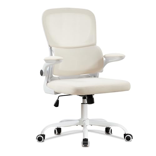 UEV Bürostuhl Ergonomisch, Gaming-Stuhl, Drehstuhl, Schreibtischstuhl mesh mit Lendenwirbel beige von UEV