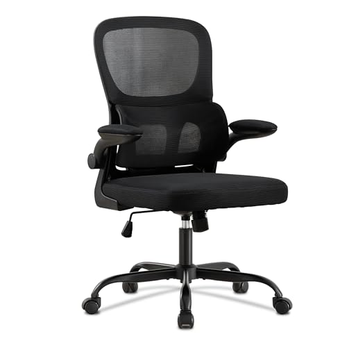 UEV Bürostuhl Ergonomisch, Gaming-Stuhl, Drehstuhl, Schreibtischstuhl mesh mit Lendenwirbel schwarz von UEV