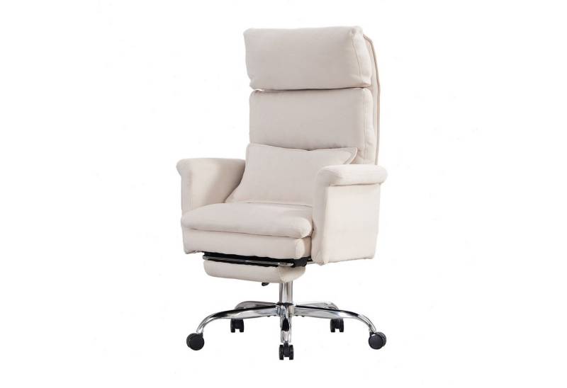 UEV Bürostuhl Ergonomisch mit Fußstütze Verstellbarer Kopfstütze (mit klappbare Armlehnen, verstellbarer Kopfstütze bis 226kg), Verstellbare Kopfstütze bis 90°, Verstellbare Rückenlehne bis 150° von UEV