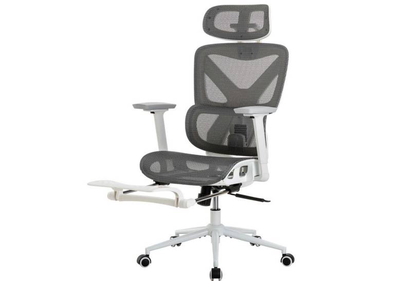 UEV Bürostuhl mit Fußstütze Mesh Ergonomisch Schreibtischstuhl von UEV