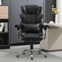 Ergonomischer Bürostuhl aus Leder,Schreibtischstuhl mit Hoher Rückenlehne, Wippfunktion, Drehstuhl Höhenverstellbar mit Fußstütze,Chefsessel mit Ergonomischer Bürostuhl aus Leder,Schreibtischstuhl mit Hoher Rückenlehne, Wippfunktion, Drehstuhl Höhenverstellbar mit Fußstütze,Chefsessel mit von UEV