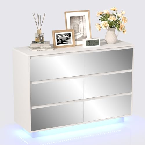 UEV Spiegelschrank mit 6 Schubladen Wohnzimmer Schlafzimmer Weiß UEV Spiegelschrank mit 6 Schubladen Wohnzimmer Schlafzimmer Weiß von UEV
