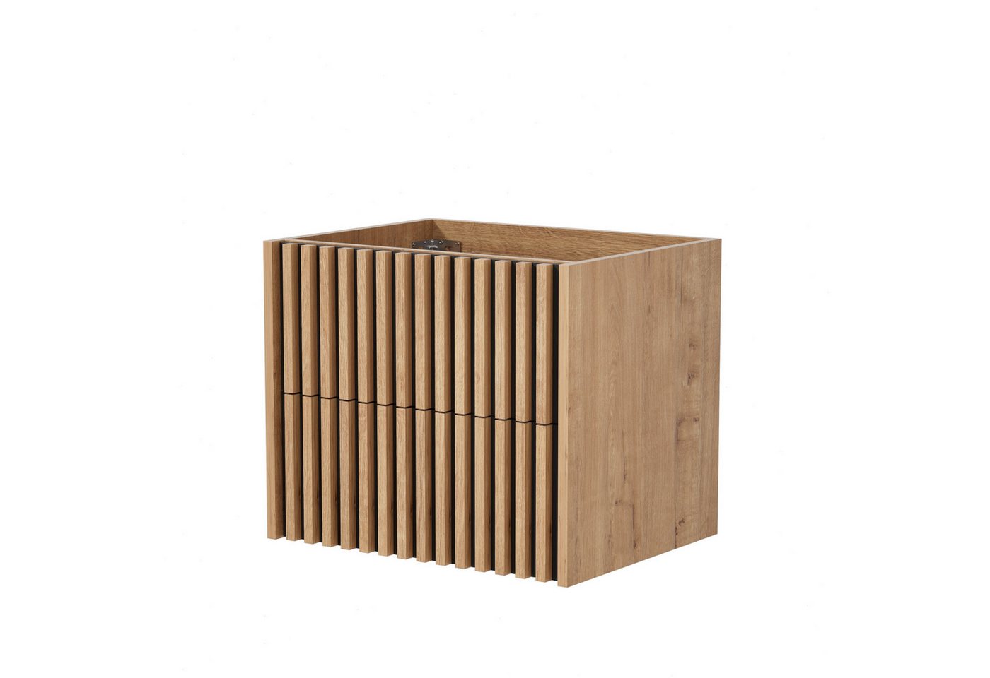 UEV Unterschrank Waschtischunterschrank mit Schubladen Lamellen Badezimmerschrank Badezimmmer Schrank für Gäste WC von UEV