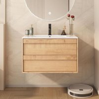 UEV - Waschtisch mit Unterschrank, Waschbeckenunterschrank 75cm hängend, mit Soft-Close-System, Waschplatz, Aufsatzwaschbecken, Badezimmmer Möbel für von UEV
