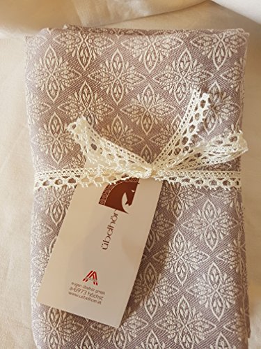 Übelhör - 3 er Set Geschirrtücher - Ornament - Halbleinen - 50% Leinen, 50% Baumwolle - gewebt 48 x 70cm - Mauve Übelhör - 3 er Set Geschirrtücher - Ornament - Halbleinen - 50% Leinen, 50% Baumwolle - gewebt 48 x 70cm - Mauve von Überlhör