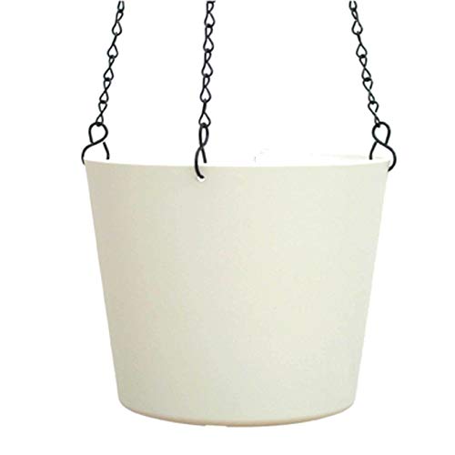 Kunststoff Ampel Flori 16 Weiss Ø 16.0cm Höhe 13.5cm von Übertöpfe Kunststoff