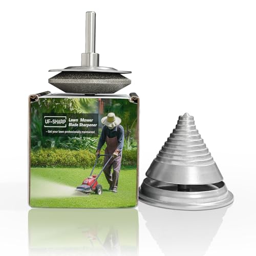 UF-SHARP Diamant-Rasenmäher-Messerschärfer & Rasenmäher-Messer-Balancer, kompatibel mit den meisten Power-Handbohrmaschinen und Rasenmäherklingen UF-SHARP Diamant-Rasenmäher-Messerschärfer & Rasenmäher-Messer-Balancer, kompatibel mit den meisten Power-Handbohrmaschinen und Rasenmäherklingen von UF-SHARP