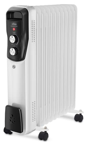 Ufesa Antares 1500 Ölradiator energiesparend - Elektroheizkörper mit 7 Rippen, regulierbaren Thermostat und Zeitschaltuhr, 1500W Leistung von UFESA