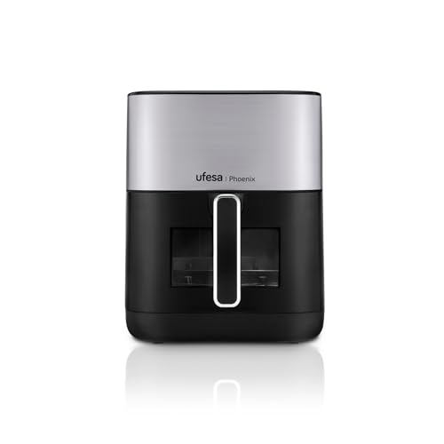 Ufesa Phoenix, Air Fryer mit Dampf, Doppelter Widerstand, 6 L, 1800 W, 10 Vorprogrammierte Programme, Fenster und Innenlicht, inklusive Rezeptbuch Ufesa Phoenix, Air Fryer mit Dampf, Doppelter Widerstand, 6 L, 1800 W, 10 Vorprogrammierte Programme, Fenster und Innenlicht, inklusive Rezeptbuch von Ufesa