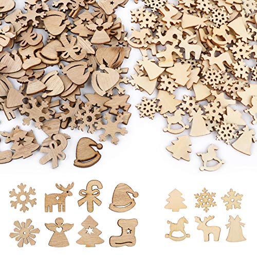 UFLF 200 Stück Weihnachtsdeko aus Holz Klein Weihnachten Holzdeko Mini Streudeko Holzscheiben für DIY Basteln Handwerk Scrapbooking Verzierung Weihnachtsbaumschmuck Tischdeko UFLF 200 Stück Weihnachtsdeko aus Holz Klein Weihnachten Holzdeko Mini Streudeko Holzscheiben für DIY Basteln Handwerk Scrapbooking Verzierung Weihnachtsbaumschmuck Tischdeko von UFLF