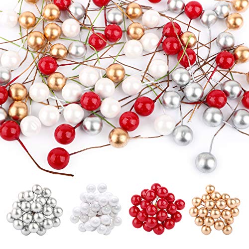 UFLF 80pcs Künstliche Weihnachtsbeeren Mini Holly Beeren Künstliche Stechpalmenbeeren mit Draht für Weihnachten Weihnachtsbaum Weihnachtskranz DIY Basteln Hochzeit Party Home Tischdeko UFLF 80pcs Künstliche Weihnachtsbeeren Mini Holly Beeren Künstliche Stechpalmenbeeren mit Draht für Weihnachten Weihnachtsbaum Weihnachtskranz DIY Basteln Hochzeit Party Home Tischdeko von UFLF