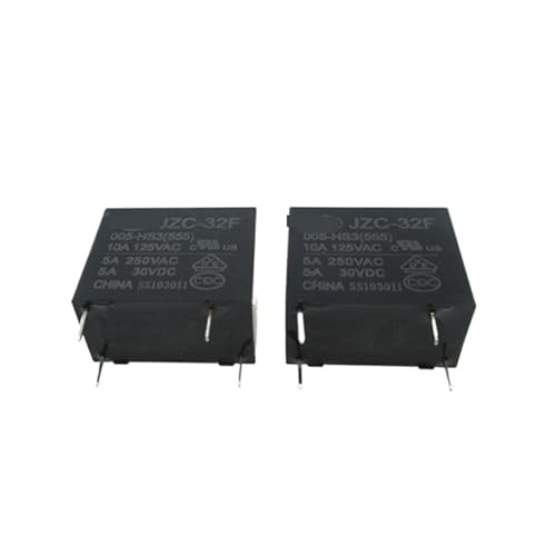 5V Relais JZC-32F-005-HS3 HF32F JZC-32F-005-HS3-5VDC JZC-32F 005-HS3 005-HS3-5VDC 5VDC 5A 250VAC 4PINcs/lot(10pcs) von UFNXKWBAS