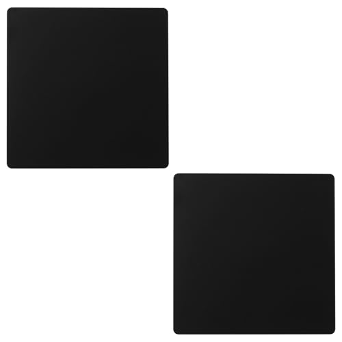 UFURMATE Blindabdeckung, Wandplatte, 2 Stück, 12 x 12 cm, Kunststoff, schraubenlos, 2 Stück, für ungenutzte Steckdosen oder Schalter (schwarz) von UFURMATE